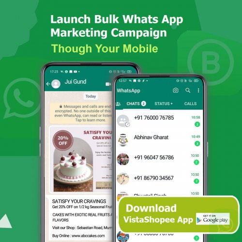 https://www.vistashopee.com/Grow Your Business by promoting it through Bulk Whats App Messaging Use  VistaShopee App