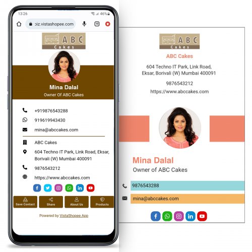 Online and Digital Visiting Card