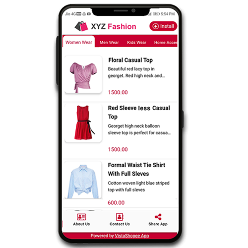 Showcase your products on your app