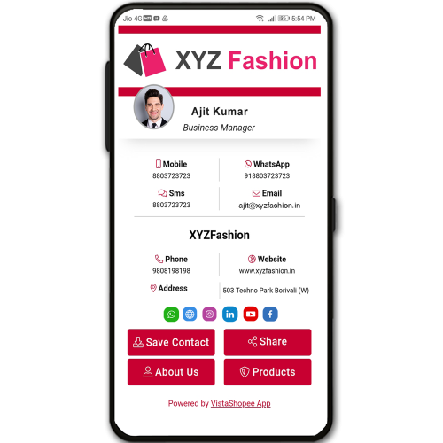 Create Interactive Online Visiting Card